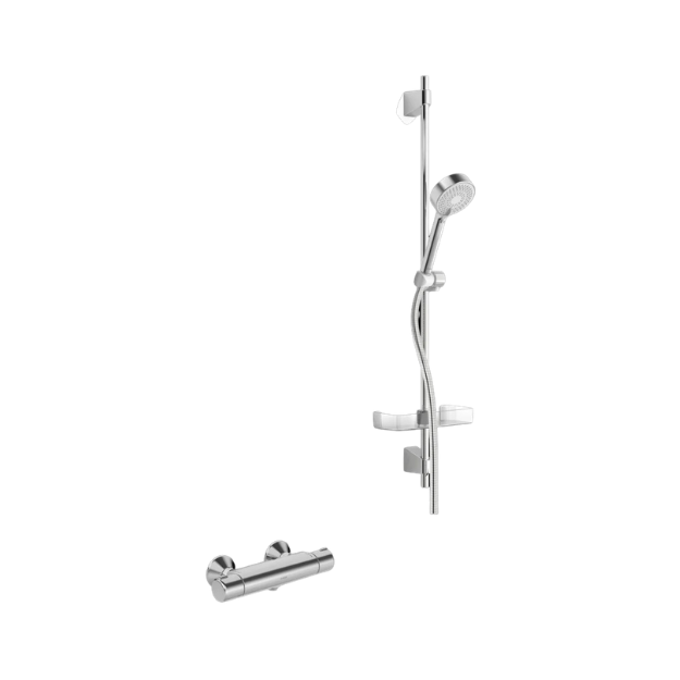 HANSA HANSAMICRA Duscharmatur mit Duschset 48150171 - Chrom