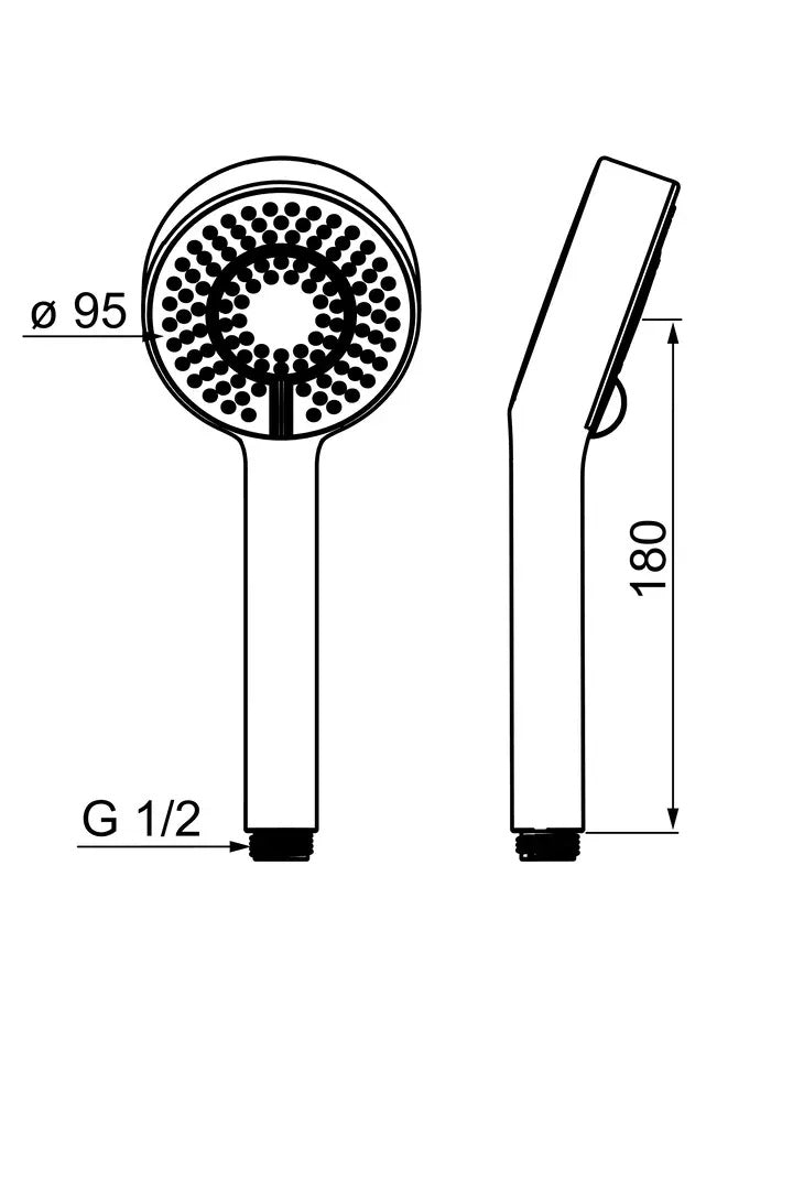 HANSA HANSABASICJET Handbrause 44630300 - 3 Strahlarten, Chrom