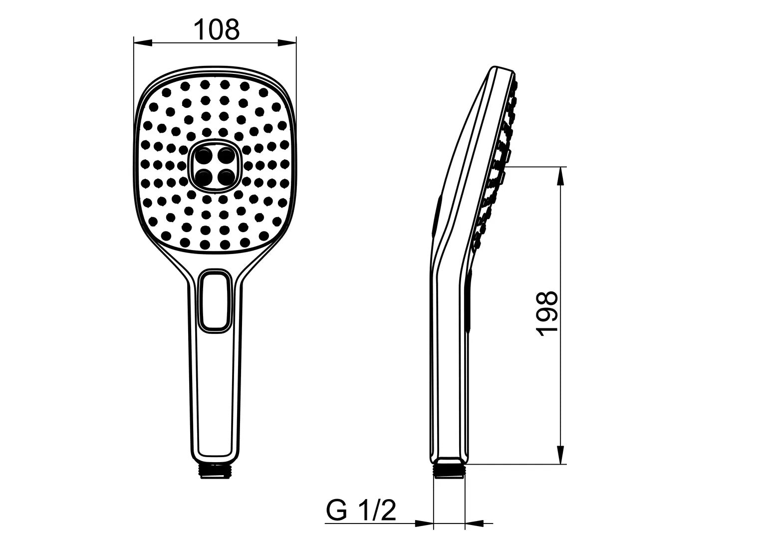 HANSA HANSAACTIVEJET Style Handbrause 84330200 - 3 Strahlarten, Chrom