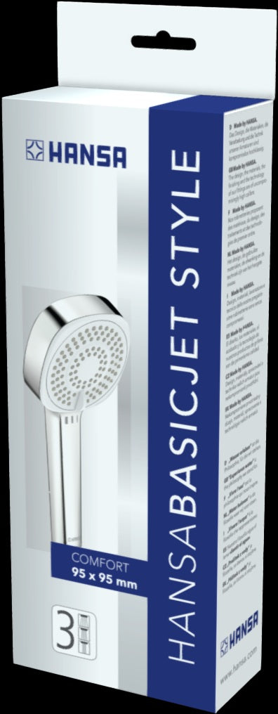 HANSA HANSABASICJET Style ECO Handbrause 44620500 - 3 Strahlarten, Chrom