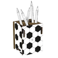 Stiftebox Fußballmotiv