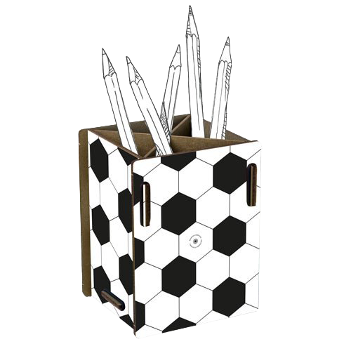 Stiftebox Fußballmotiv