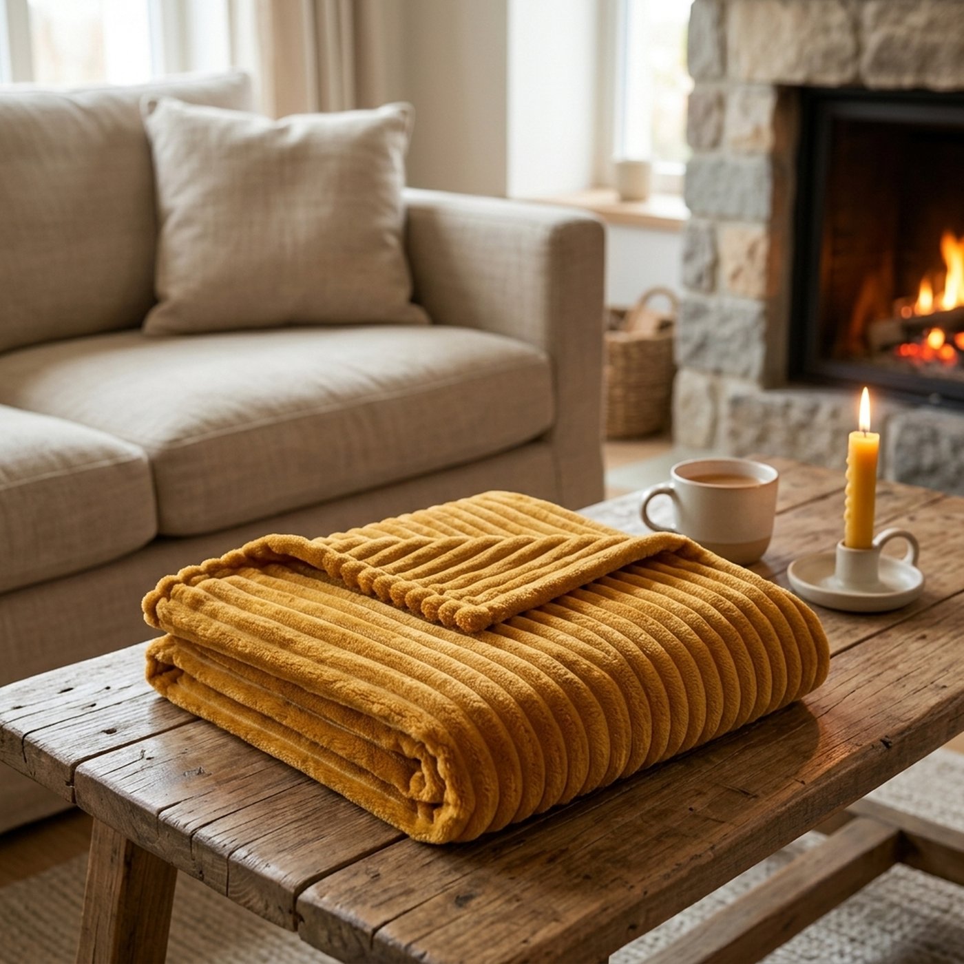 Decke Hygge orange