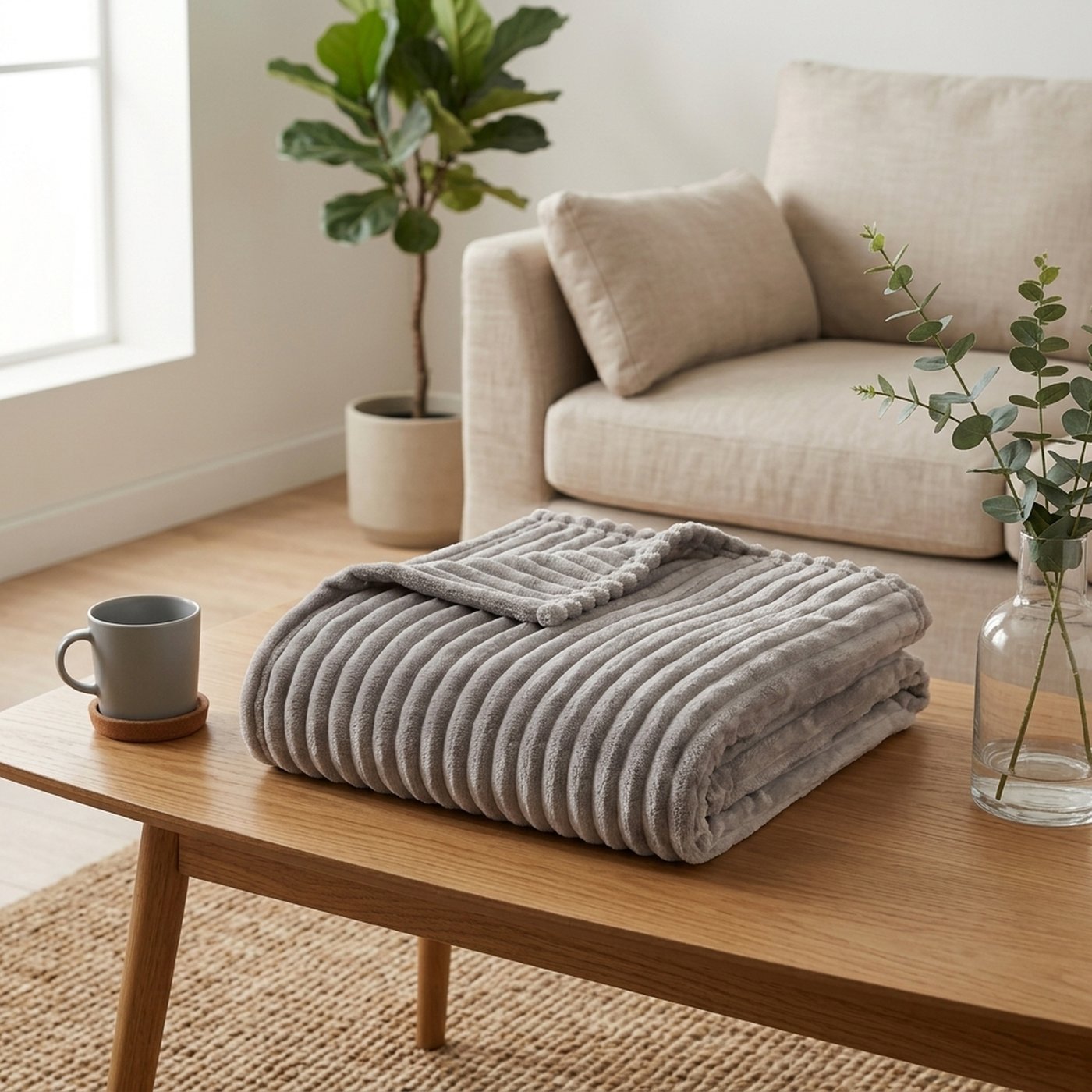Decke Hygge grau