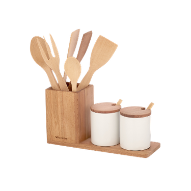 Joy Kitchen Küchenset aus Holz Küchenutensilien/Gewürzgeschirr