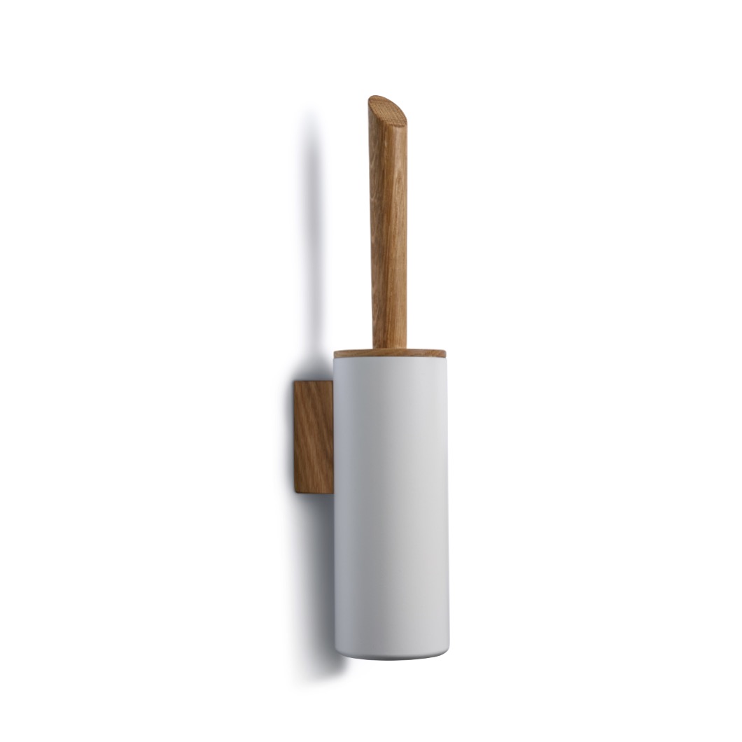 Toilettenbürste FIRELINE WANDHALTERUNG Set (mit Deckel) - weiß