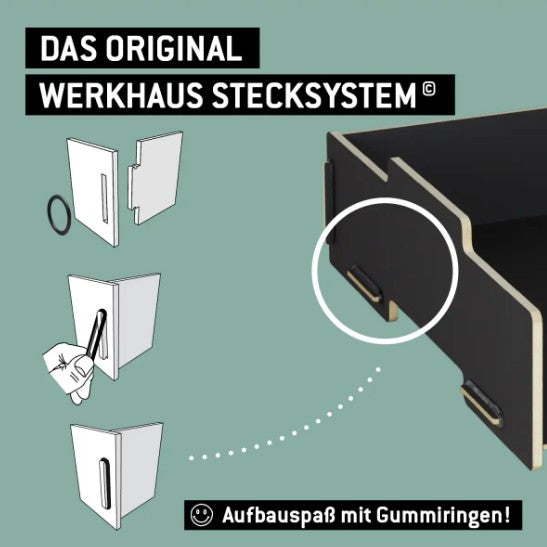 Briefablage stapelbar