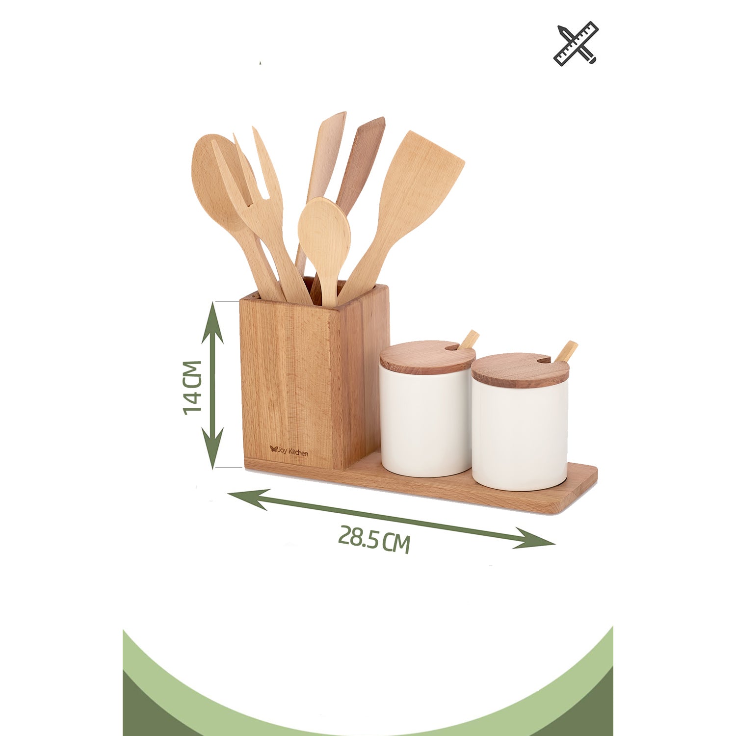 Joy Kitchen Küchenset aus Holz Küchenutensilien/Gewürzgeschirr